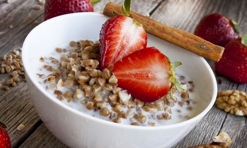 diet in kefir and buckwheat for weight loss