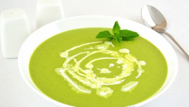 soup with vegetable puree for pancreatitis