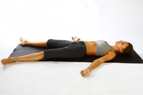 Yoga corpse position for weight loss