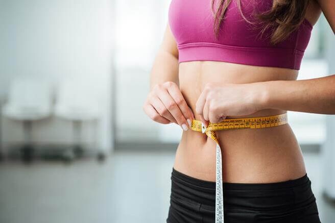 The result of losing weight on a low carb diet, which can be maintained through a gradual exit